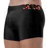 Cuecas juventude convexa bolsa boxers shorts para homens seda gelo leve respirável legal roupa interior meninos calcinha confortável lingerie skinny