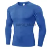 T-shirts pour hommes Chemises de compression pour hommes Manches longues Entraînement Gym T-shirt Running Tops Cool Dry Sports Base Layer Athletic Undershirts J231121