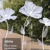 Flores decorativas de luxo romântico malha fio flor casamento pano de fundo t palco estrada chumbo net gaze suporte janela exibição evento ornamentos adereços