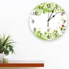 Relojes de pared Flores coloridas Reloj de mariposa Dormitorio Silencioso Digital Sala de estar Decoración Diseño moderno