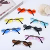 Lunettes de soleil Roman mosaïque coeur lunettes de soleil drôle pixélisé mosaïque lunettes rétro Gamer Robot lunettes Cosplay fête lunettes pour hommes femmes J230422