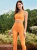 Active Sets 2023 Sports Yoga Clothing Suit Gym Vest Trousers Two-piece Set Fitness Running Bra Moisture Wicking Breathable