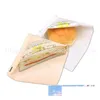 Packing Bags 100Pcs 15X15Cm Kraft Paper Packaging Bag Oil Proof Sandwich Donuts For Bakery Bread Food Triangle White Tan Drop Delive Otws4