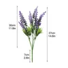 Fleurs décoratives Bouquets décor lavande artificielle maison fenêtre extérieure fête Faux jardin intérieur mariage plastique fausses plantes de Simulation