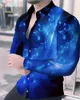 Erkekler Sıradan Gömlek Müzik Not Deseni 3D Baskılı Erkekler Günlük Uzun Kollu Düğme Yakız Gömlek İlkbahar ve Sonbahar İçin Uygun Erkek Hediyesi S-6XL 231121