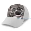 Boll Caps Fashion American Staffordshire Terrier - Amstaff Basketball Cap Men Kvinnor Grafisk tryck svart unisex vuxen hatt