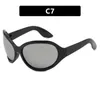 Sonnenbrille Y2k Übergroße Große Rahmen Marke Designer Sonnenbrille Frauen Männer Silber Schwarz Shades Strand Sunnies Uv400 Outdoor Brille