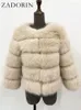 نساء الفراء فو فرو Zadorin S-5XL Mink المعاطف الخريف الشتاء Fluffy Black Faux Fur Coat Women Elegant Shicay Wark Fucts Jackets for Women Tops 231122