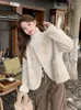 Kvinnors päls faux mink sammet coat kvinnor vinter 2023 högklassig supermjuk plysch förtjockad bomullsbyggnad