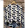 Women's Sweaters 3d Floral Print Sweater For Women Loose O Neck Pullover Ladies Long Sle Top Autumn Fashion Casual Plus Size Fe ClothingL231122
