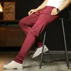 Tute da uomo Elmsk2023 Autunno coreano vestibilità manica dritta moda business casual pantaloni micro elastici