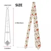 Bow Ties akvarell God jul dag 3D -tryckning Tie 8 cm bred polyester slips skjorta tillbehör parti dekoration
