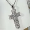 Naszyjniki łańcuchowe modne bransoletki dla kobiet Cross Diamonds Designer Wedding Party Valentine Sier Gif