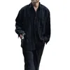 Camicie casual da uomo Uomo 3D a righe tinta unita risvolto vacanza manica lunga ampia camicia monopetto top abbigliamento uomo