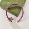 Green Hair Band Cottons Luxury pannband röda svart retro tiktok Användbar kvinna bokstav romantik stor canvas klassiska pannband samling fashionabla zb056 f23