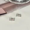 Studörhängen 925 Sterling Silver Zircon Candy for Women Girl Small Fashion Söt Simple Design Jewelry Party Gift Drop Drop