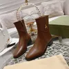 Bottines en cuir de vache pour femmes, bottines courtes Martin en cuir véritable avec fermeture éclair, mode automne hiver 2023