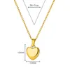 Naszyjniki wiszące proste gładkie serce złoty naszyjnik dla kobiet w szyjce ze stali nierdzewnej Choker codzienny trend biżuteria prezent biżuterii