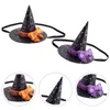 2 Stück Halloween Stirnband Haar Stirnbänder Dekorieren Haarband Zubehör Stoff Party Cosplay Kind Mini Hut 230920