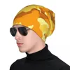 Bérets Shades of Yellow Camouflage Knit Hat Sun Cap Cute Golf Wear Hommes Femmes