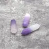 Pendentif Colliers 10pcs en gros facettes violet jades hexagonaux prismes point pierre en vrac PM28241