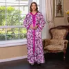 Ethnic Clothing Eid Dress Abaya Muslim Woman Hijab Female Scarf Caftan Flowers Dresses Dubai Ramadan Abayas Kaftan Vestidos 2023