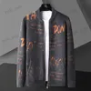 Chandails pour hommes Automne Mode Tricot Rayé Cardigan Veste Hommes Coréen Chandails Manteau Hommes Vêtements Designer Lettre Cardigan Hommes Sweter De Hombre T231122