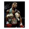 Mike Tyson Cinture autografate Closeup Pografo dipinto Poster Print decorazioni per la casa incorniciata o non corniciata Materiale di piopaper 291R