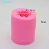 3D Rose Blume Kerze Silikon Form DIY Gips Gips Form Zylinder Form Silikon Seife Kerze Formen H1222259k