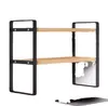 Bathroom Shelves Nordic Desk Organizers Multi-layer Bookshelf Office Desk Desktop Shelves Desk Desktop Organiseurs De Rangement Kitchen Items 230422