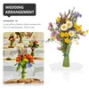 Decoratieve Bloemen Display Planken Desktop Bloemstuk Stand Boeket Houder Voor Kunstmatige Witte Bruiloft Bloemen