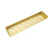 Bathroom Shelves Brushed Gold Bathroom Shelf Aluminum Cosmetic Storage Racks Towel Bar Wall Mounted Bath Shower Shampoo Shelf Bath Accessorie 230422