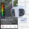 K13 Panoramic Double Lens Camera Smart Binocular Cameras 1080P Wireless WiFi Cameras for Home Security with Real Time Alarm Function IP66 Waterproof