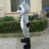 Costume de mascotte professionnel gris raton laveur Panda ours, dessin animé de marche, vêtements de Performance sur terre, accessoires de terre
