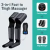 Benmassagers Electric Air Compression Foot Massager Cirkulation Övningsutövare Full terapi Shiatsu Calf Lår Massage Pain Relief 231121