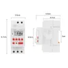 Timers pesados ​​5000W 30A Semanal 7 dias Programável Time Digital Switch Relé Controle do Timer AC 220V 230V DIN MOLTE 230422