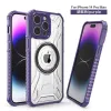 Design Magnetic Phone Cases for for iPhone 15 14 13 12 11 Pro Max Plus Samsung Galaxy S23 Plus Uitra Bumper Shockroof Clear Case Back Cover