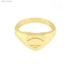 t Newest edition Stainless Women Mens Band ring PLEASE RETURN TO NEW YORK Heart jewelry Rings Gold Silver Rose Color281q