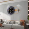 Wall Clocks Living Room Clock Pieces Quartz Elegant Hand Home Decoration Gift Number Light Round Modern Zegar Decor