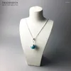 Pendentifs perles collier Globe pendentif 925 en argent Sterling corde chaîne Bijoux de mode Europe Bijoux cadeau pour hommes femmes