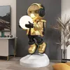 Decorative Objects & Figurines Modern Home Decor 80CM Astronaut Statue FRP Crafts Creative Corridor Light Indoor Large Floor Decor255D