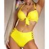 Kvinnors badkläder Sexig bikini Push Up Baddräkter 2024 Kvinnlig strandbadskläder Baddräkter Brasiliansk bikini Set Pool Bather