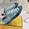 Designer Domino Sneaker Toile Casual Chaussures Femmes Hommes Low Skateboard Chaussure Italie Mode Toile Chaussures Entraîneur Sport En Plein Air Skate Mocassins Bleu Clair Denim Low Tops