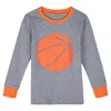 Pajamas for Kids Toddler Boys Football Basketball Baseball Sleepwear Set Infant Halloween Carnival Sport Nightwear 231122