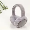 Ear Muffs fashionabla utomhus kvinnors öron varmare fluffiga öronmuffar fällbar mjuk plysch varm på vintern 231122