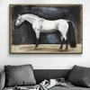 Vintage Saudi Horse Poster Modern Animals Canvas Painting Prints Horse Wall Art Picture for Living Room Decor Cuadros No Frame331y