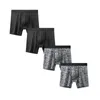 Underbyxor 4st boxer shorts mens försäljning mäns trosor sexiga underkläder män glider front för man