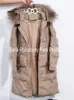 女性のダウンパーカス女性ウィンターリアルアライグマ犬毛皮の襟フード付きホワイトダックダウンジャケット女性スリムウォームロングコートカーツカサカミュージャー231122