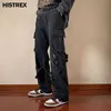 Мужские брюки 2023 Технологическая уличная одежда гаремы штаны мужчины, бегающие в джинсы Tra Jeans Kpop.