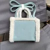 designer mignon sac fourre-tout d'embrayage en peluche célèbre MINI portefeuille de luxe pour femmes en peluche bandoulière ville portefeuilles d'épaule fourre-tout sacs à main livraison directe sacs en peluche automne / hiver